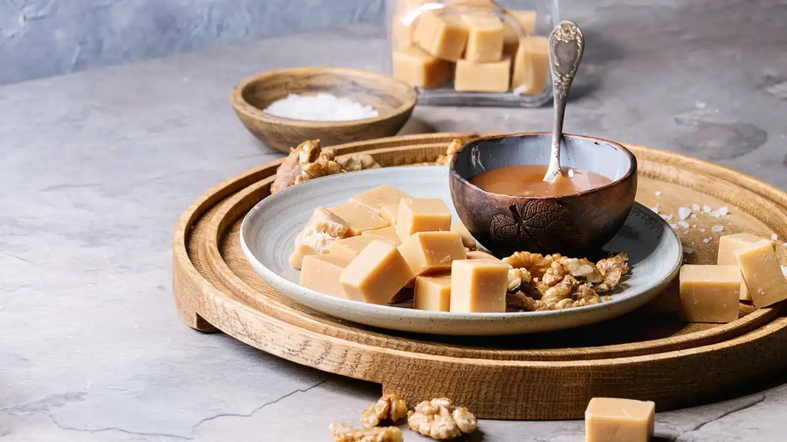 Jar of goat milk caramel (cajeta)